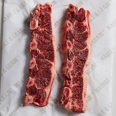 Marble & Grain Beef Flanken, 5-Bone 2 pc | approx 1.25 lb