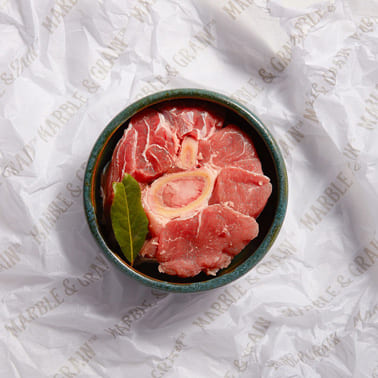 Marble & Grain Veal Osso Bucco 1.25	- 2 lbs