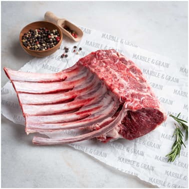 Marble & Grain Rack of Lamb, 8-Bone Frenched 1 pc | 1.7 - 2.3 lbs